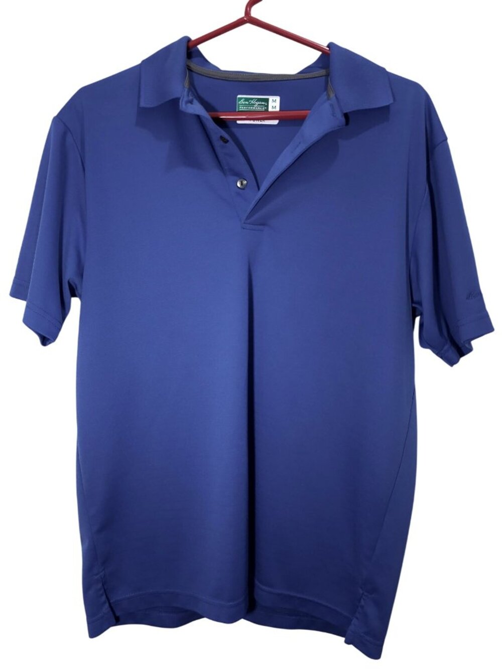 Ben Hogan Performance Men's Blue Polo Golf Shirt Size Medium Polyester